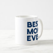 Beste moeder ooit Funny Navy Blue Koffiemok (Voorkant rechts)