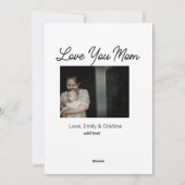 Beste moeder ooit gelukkige moederdag foto naam to feestdagenkaart (Achterkant)