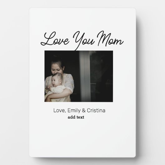 Beste moeder ooit Gelukkige Moederdag Voeg foto na Fotoplaat (voorkant)