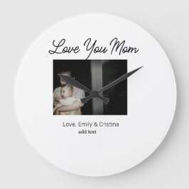 Beste moeder ooit Gelukkige Moederdag Voeg foto na Grote Klok