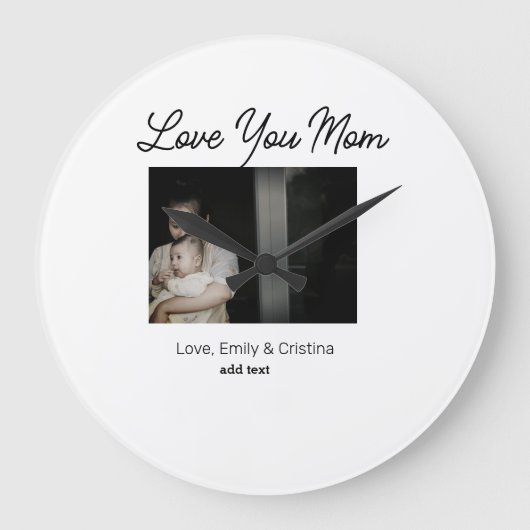 Beste moeder ooit Gelukkige Moederdag Voeg foto na Grote Klok (Voorkant)