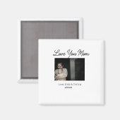 Beste moeder ooit Gelukkige Moederdag Voeg foto na Magneet (Voorkant / Achterkant)