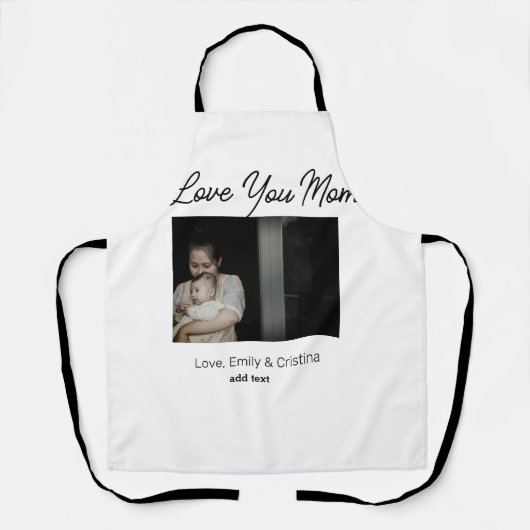 Beste moeder ooit Gelukkige Moederdag Voeg foto na Schort (Voorkant)