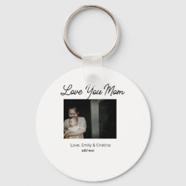 Beste moeder ooit Gelukkige Moederdag Voeg foto na Sleutelhanger