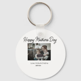 Beste moeder ooit Gelukkige Moederdag Voeg foto na Sleutelhanger