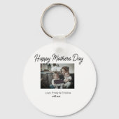 Beste moeder ooit Gelukkige Moederdag Voeg foto na Sleutelhanger (Achterkant)