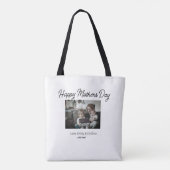 Beste moeder ooit Gelukkige Moederdag Voeg foto na Tote Bag (Achterkant)