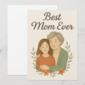 Beste moeder ooit: generaties van liefde feestdagenkaart (Voorkant / Achterkant)