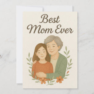 Beste moeder ooit: generaties van liefde feestdagenkaart