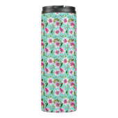 Beste moeder ooit gepersonaliseerd aqua en roze bl thermosbeker (Achterkant)