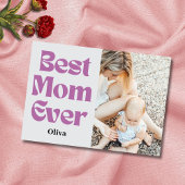 Beste moeder ooit – Gepersonaliseerd Moederdag cad Feestdagenkaart