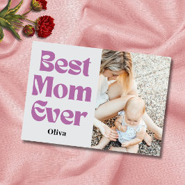 Beste moeder ooit – Gepersonaliseerd Moederdag cad Feestdagenkaart