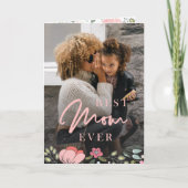 Beste moeder ooit gepersonaliseerde foto-Moederdag Feestdagen Kaart (Voorkant)
