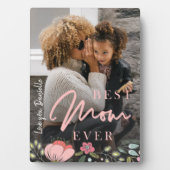Beste moeder ooit gepersonaliseerde foto-Moederdag Fotoplaat (voorkant)