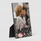 Beste moeder ooit gepersonaliseerde foto-Moederdag Fotoplaat (Zijkant)