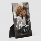 Beste moeder ooit gepersonaliseerde foto Moederdag Fotoplaat (Zijkant)