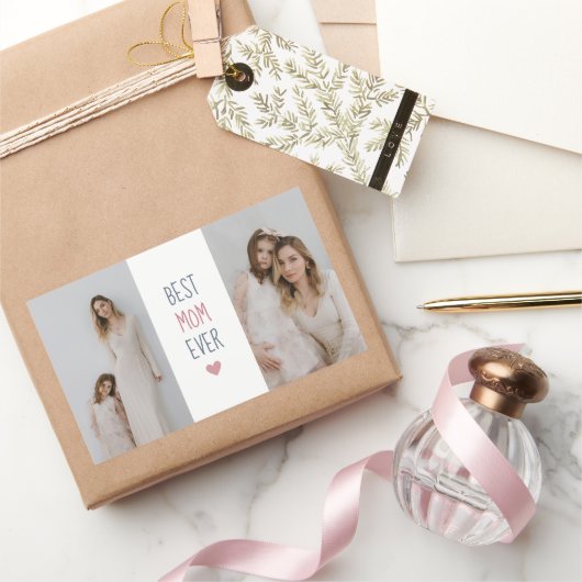 Beste moeder ooit - gepersonaliseerde foto Sticker (Geschenken)