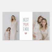 Beste moeder ooit - gepersonaliseerde foto Sticker (Voorkant)