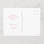 Beste moeder ooit gepersonaliseerde hart foto Brie Feestdagenkaart (Achterkant)