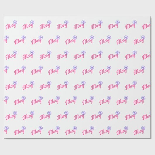 Beste moeder ooit gepersonaliseerde Moederdag Cadeaupapier (Vlak)