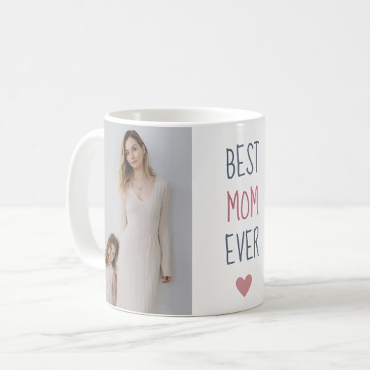 Beste moeder ooit: gepersonaliseerde moederdag Mok (Voorkant links)