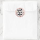 Beste moeder ooit gepersonaliseerde Moederdag Ronde Sticker (Tas)