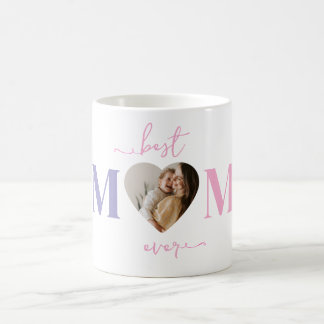 Beste moeder ooit gepersonaliseerde mok hartvormig