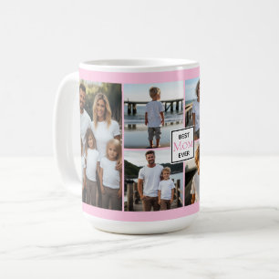Beste Moeder ooit gepersonaliseerde roze 6 foto sj Koffiemok