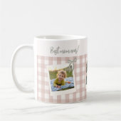 Beste Moeder Ooit Gingham Fotocollage Koffiemok (Links)