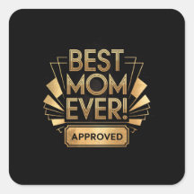 Beste moeder ooit, goedgekeurd - Golden Text Desig