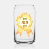 Beste moeder ooit Golden winner award lint Blikvorm Glas (Voorkant)