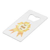 Beste moeder ooit Golden winner award lint Creditkaart Flessenopener (Achterkant Gekanteld)