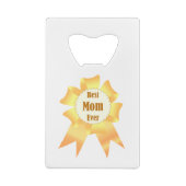 Beste moeder ooit Golden winner award lint Creditkaart Flessenopener (Achterkant)
