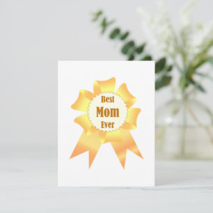 Beste moeder ooit Golden winner award lint Feestdagenkaart