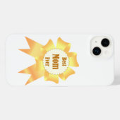 Beste moeder ooit Golden winner award lint iPhone Hoesje (Achterkant horizontaal)