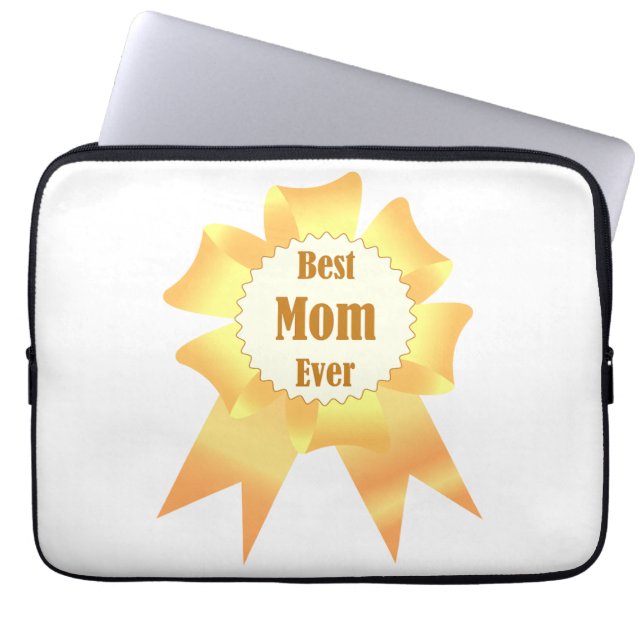 Beste moeder ooit Golden winner award lint Laptop Sleeve (Voorkant)