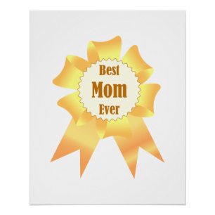 Beste moeder ooit Golden winner award lint Perfect Poster