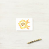 Beste moeder ooit Golden winner award lint Post-it® Notes (Op bureau)