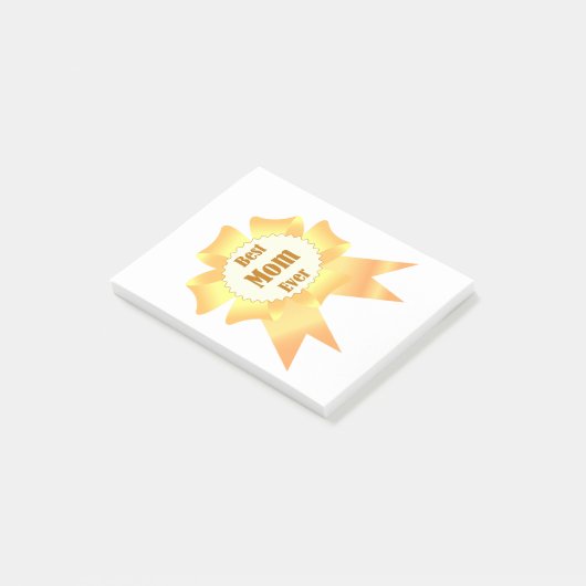 Beste moeder ooit Golden winner award lint Post-it® Notes (Schuin)
