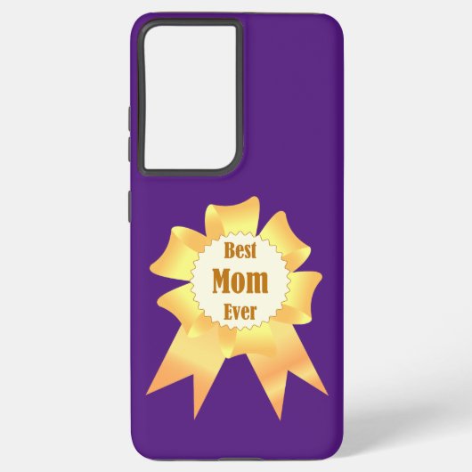 Beste moeder ooit Golden winner award lint Samsung Galaxy Hoesje (Achterkant)