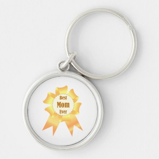 Beste moeder ooit Golden winner award lint Sleutelhanger (Voorkant)