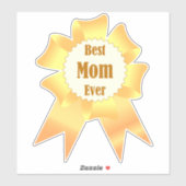 Beste moeder ooit Golden winner award lint Sticker (Vel)