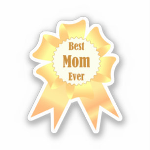 Beste moeder ooit Golden winner award lint Sticker