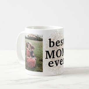 Beste Moeder Ooit Gouden Aangepaste Multi Foto Mok