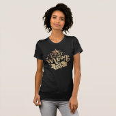 Beste Moeder Ooit Gouden Glitter Moderne Luxe Moed T-shirt (Voorkant volledig)