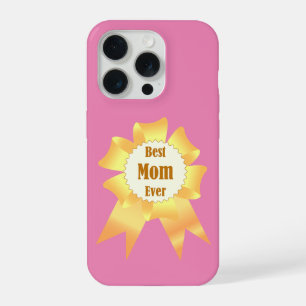 Beste moeder ooit Gouden winnaar award lint iPhone 15 Pro Case