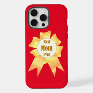 Beste moeder ooit Gouden winnaar award lint iPhone 15 Pro Max Case