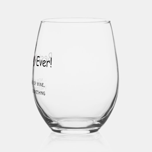 Beste moeder ooit grappig script wijnglas zonder voet (Links)