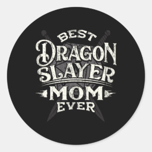 Beste moeder ooit Grappige Moederdag Rpg Gamer Vro Ronde Sticker