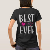 Beste Moeder Ooit Grappige Roze Hart Moederdag Cad T-shirt (Achterkant)